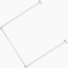 Telaio per doccia Bianco - Tre lati 80x80x80 cm