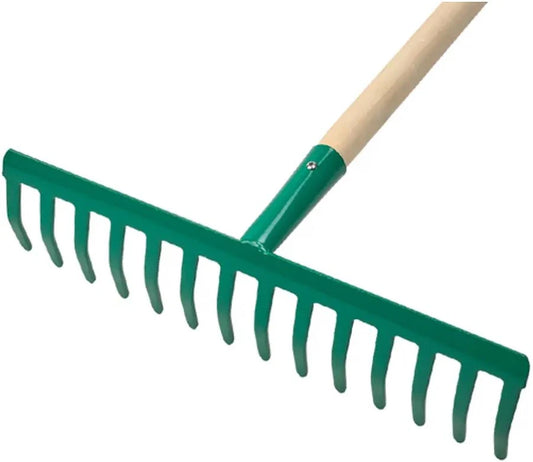Rastrello da Giardino con Manico Incluso - 14 Denti