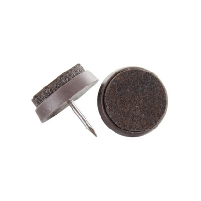 Feltrini Sottosedia con Chiodo Marroni - d 26 mm pz