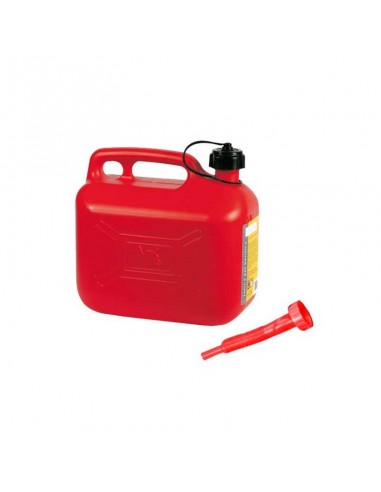 Tanica in Plastica Rossa per Carburante - 10 Litri
