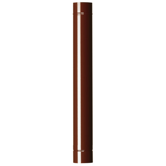 Tubo per Stufa a Pellet e Legna Marrone - d 13x100 cm