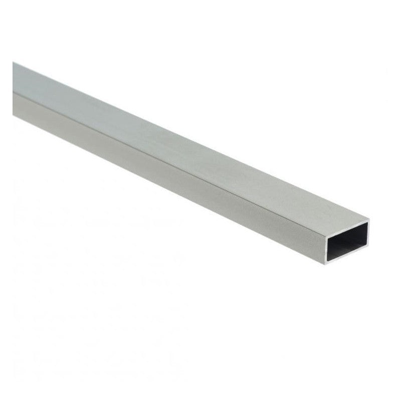 Tubo Rettangolare in Alluminio Anodizzato - 20x10 mm (2 mt)