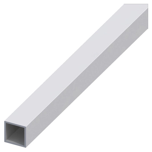 Tubo Quadro in Alluminio Anodizzato Argento - 20x20 mm (2 mt)